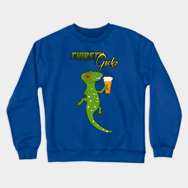 Thirsty Gecko! Crewneck Sweatshirt by lilmousepunk